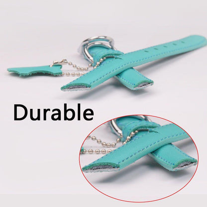 Classic Leather Dog Collar with Hangtag